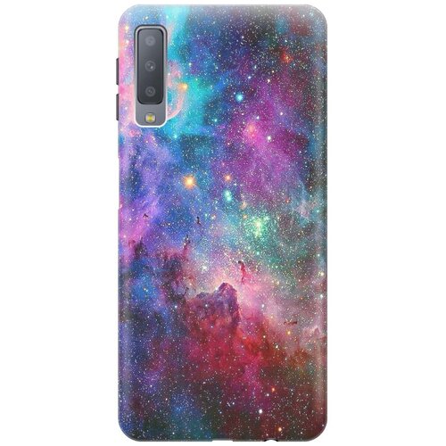 фото Gosso ультратонкий силиконовый чехол-накладка для samsung galaxy a7 (2018) с принтом "волшебный космос"