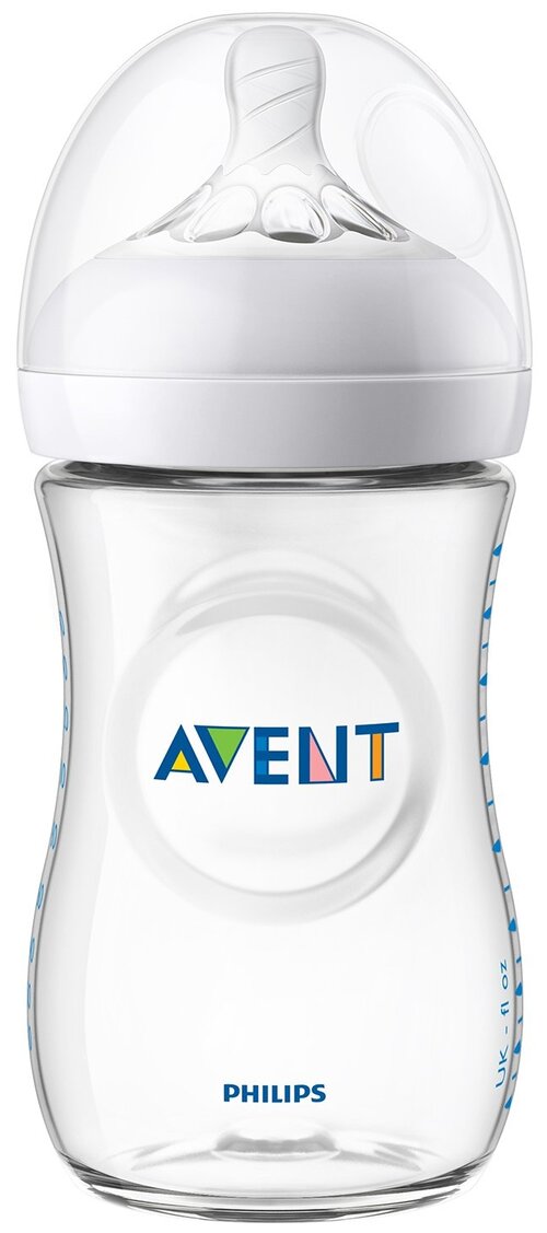 Philips AVENT Бутылочка для кормления Natural SCF033/17, 260 мл, с 1 месяцев