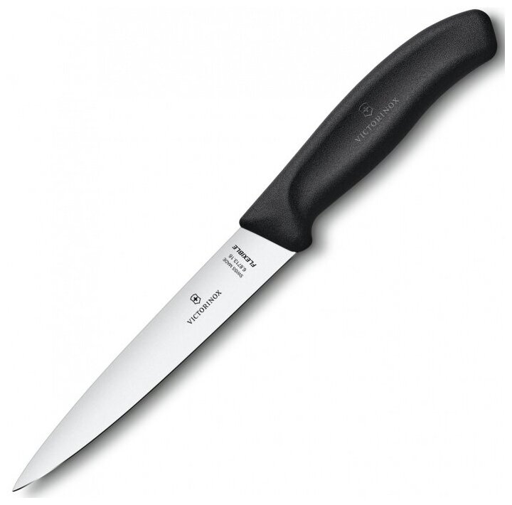 Victorinox Kitchen 6.8713.16B Нож victorinox для разделки филе, лезвие гибкое с заостренным кончиком 16 см, черный