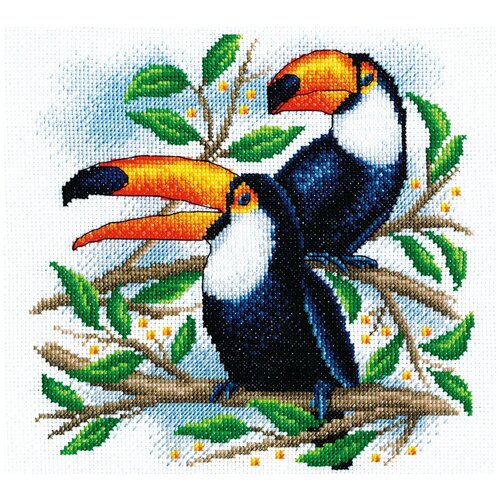 фото Набор для вышивания крестиком panna туканы (pt-0779)