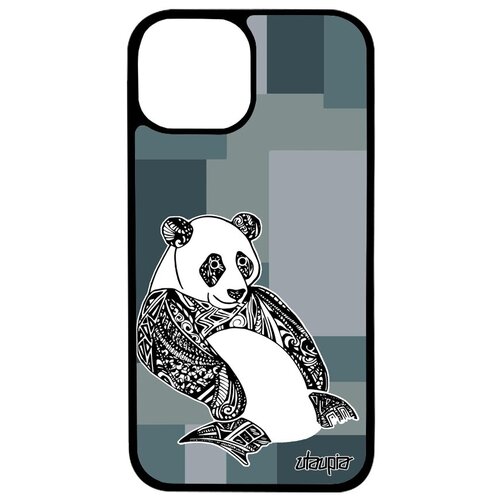 фото Защитный чехол на смартфон // iphone 13 // "панда" стиль большая, utaupia, серый
