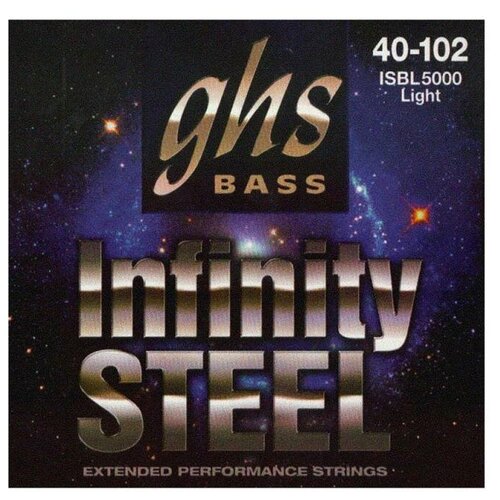 Струны для бас-гитары GHS ISBL5000 Infinity Steel Light 40-102