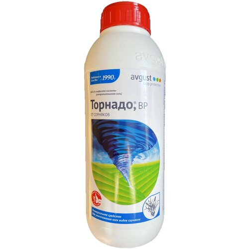 Гербицид Торнадо (глифосат 360 г/л) - 1 литр средство от сорняков сплошного действия август торнадо 360 1 л