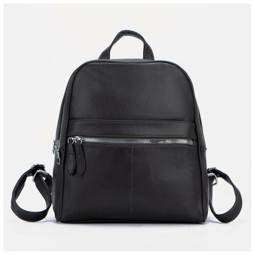 фото Рюкзак школа-1, 31*14*47 см. 2 отд на молнии, 2 н/кармана, серый 9424754