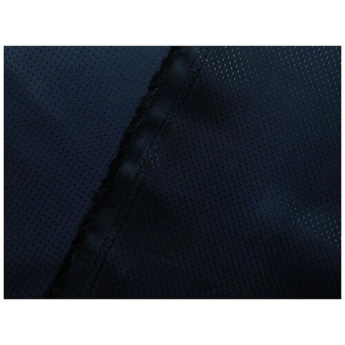 Ткань подкладочная Точки, темно-синий (подклад). Отрез длиной 2 м. ткань подкладочная волны подклад отрез длиной 2 5 м