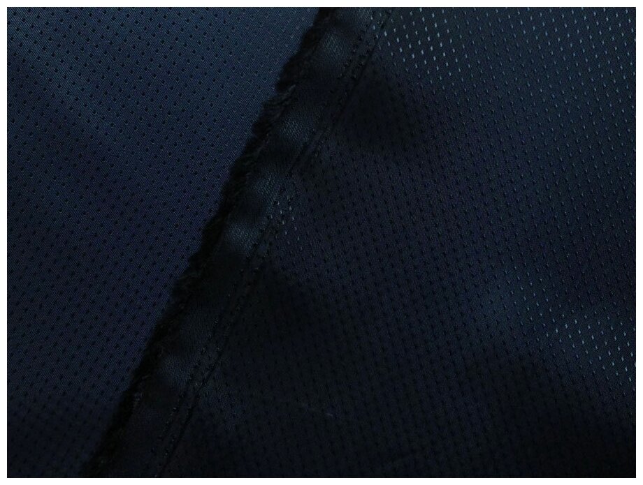 Ткань подкладочная "Точки, темно-синий (подклад)". Отрез длиной 1 м.
