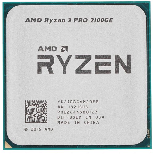 Процессор AMD Ryzen 3 PRO 2100GE AM4, 2 x 3200 МГц, OEM процессор amd athlon 200ge am4 2 x 3200 мгц oem