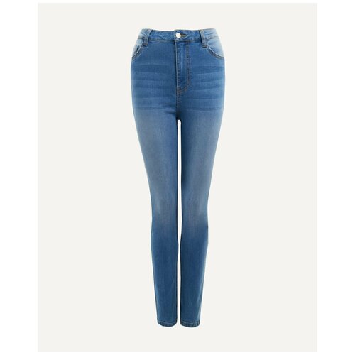Синие джинсы с завышенной талией INCITY, цвет Синий, размер 28W/32L