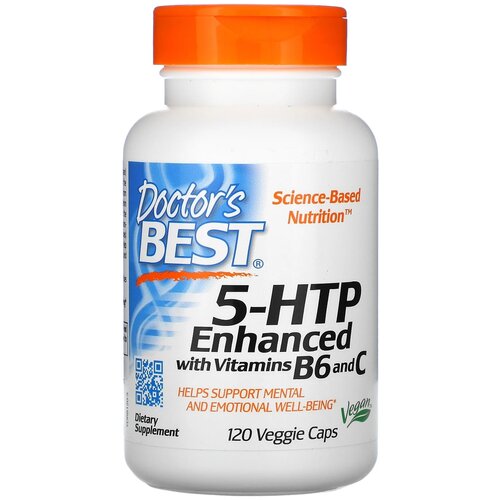 Капсулы Doctor's Best 5-HTP Enhanced with Vitamins B6 and C вег., 120 шт.