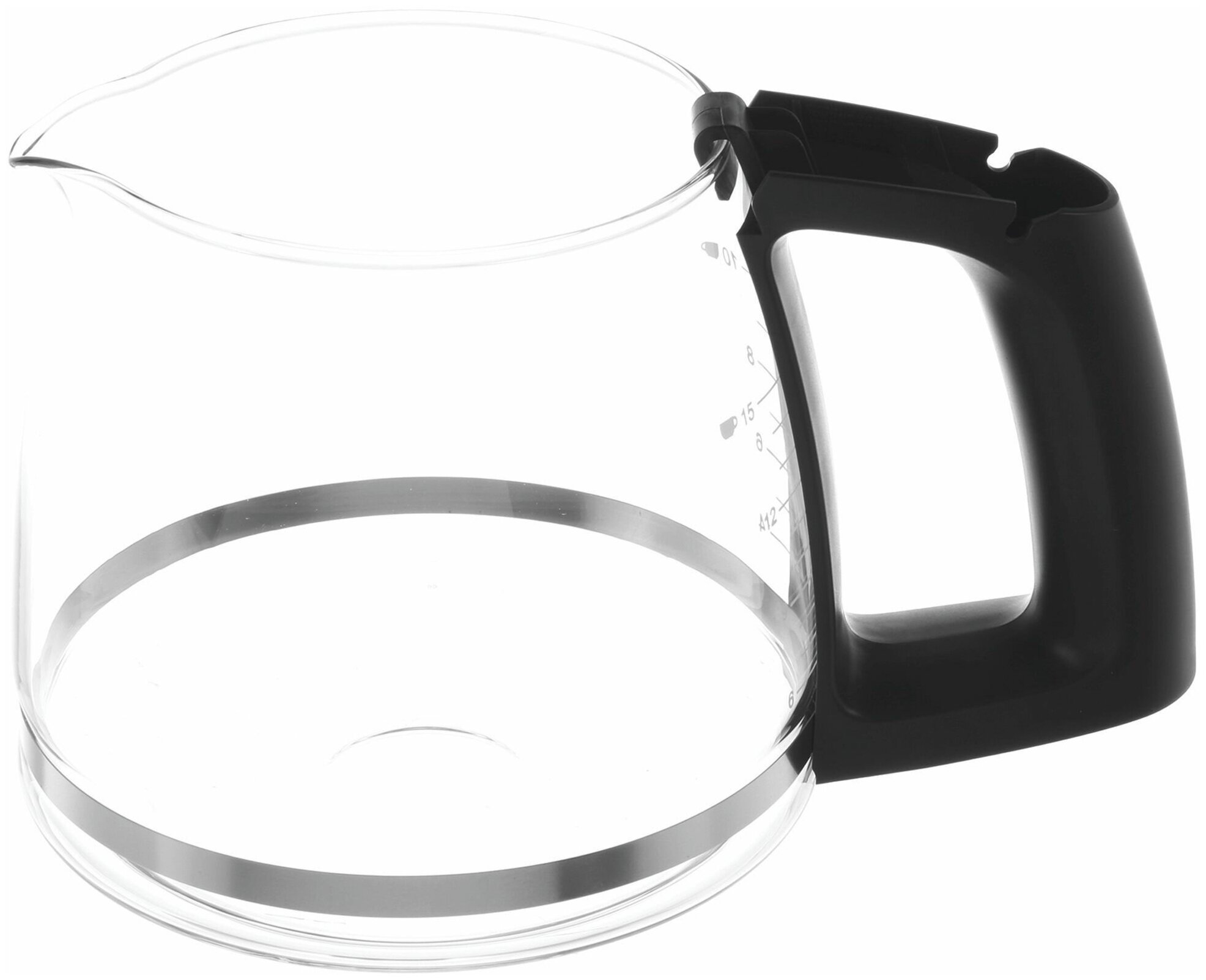 Стеклянная колба для кофеварки серая/чёрная Bosch 12014695 для TKA6A04