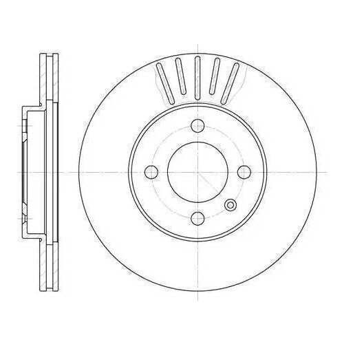 диск тормозной передний VW Golf Passat Vento 1.4-1.9TDi 85 617510 REMSA