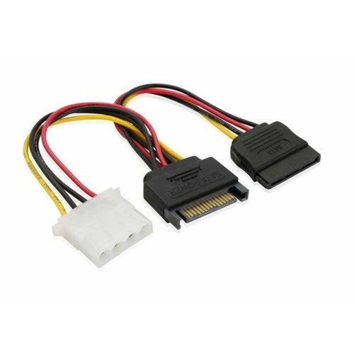 Кабель питания разветвитель SATA 15pin MOLEX 4pin SATA 15pin