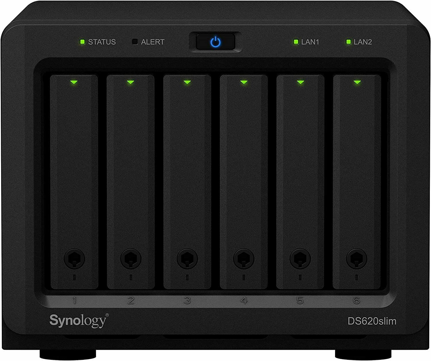 Сетевое хранилище NAS Synology DS620SLIM, 2Gb, 6 HDD/SSD до 3,5 SATA III, 2xUSB 3.0, 2xLAN (1 Гбит/с), Черный, DS620SLIM - фото №7