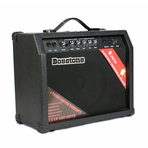 Bosstone GA-30W Black Гитарный усилитель: Мощность - 30 Ватт, Динамик 8