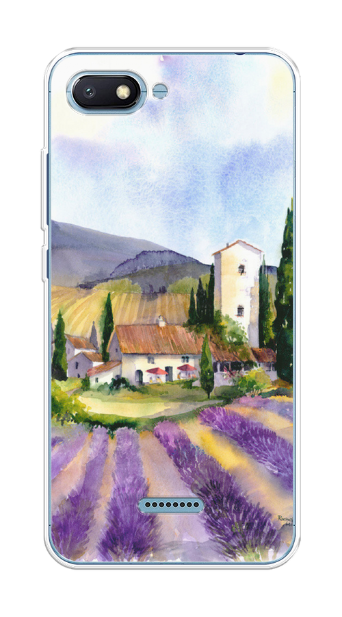 Силиконовый чехол "Лавандовые поля" на Xiaomi Redmi 6A / Сяоми Редми 6А
