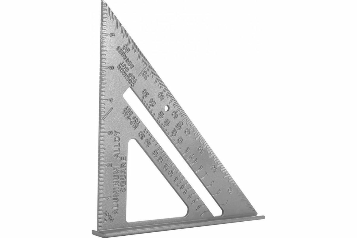 Алюминиевая треугольная линейка DEKO 180/255/185мм DKM180-255-185 041-0220