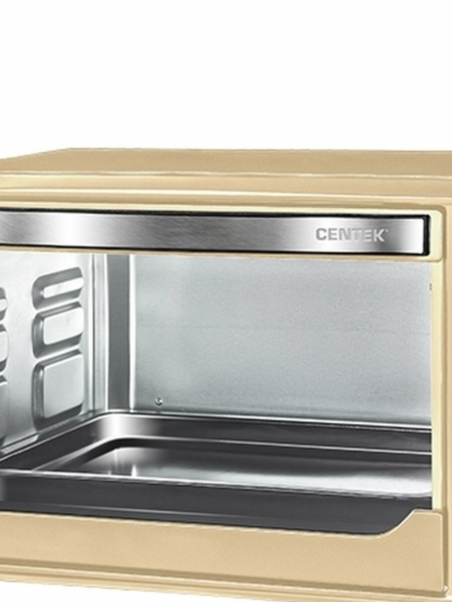 Жарочный шкаф CENTEK CT-1538-50 BEIGE Convection бежевый 50л 2000Вт, конвекция, 5 реж, 90мин, 320° - фото №7