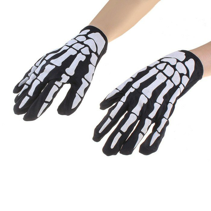 Прикол перчатки «Скелет»