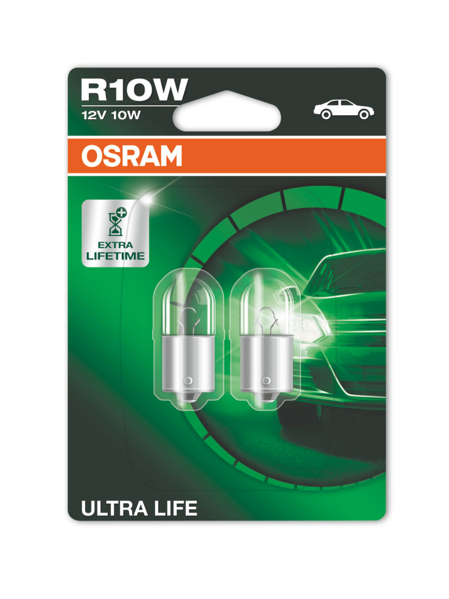 Osram Автолампа R10W (10W 12V) Ultra Life (Blister) 2шт