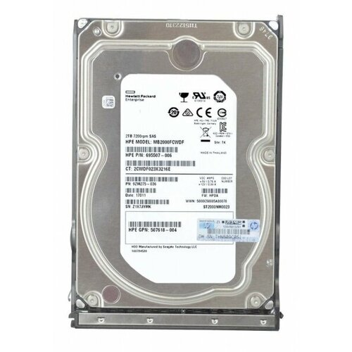 Жесткий диск HP 797279-S21 2Tb 7200 SAS 35 HDD 2234000₽