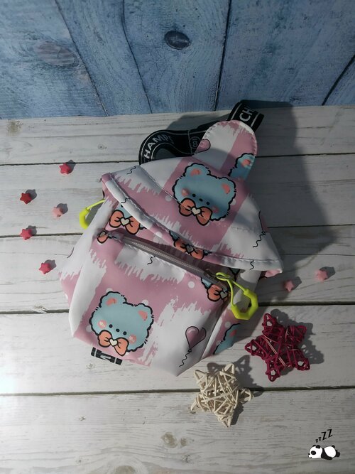 Детская сумка-рюкзачок розовый/ Рюкзак в дорогу детский