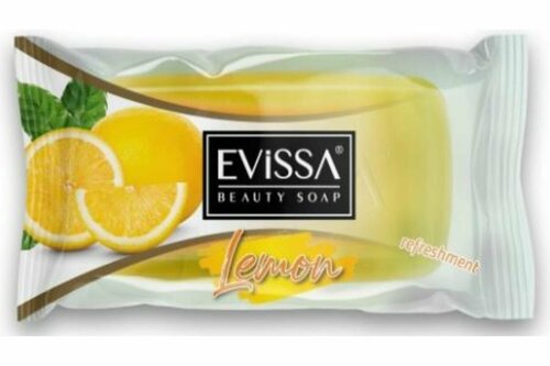 EVISSA Мыло туалетное глицериновое 75 гр. Лимон