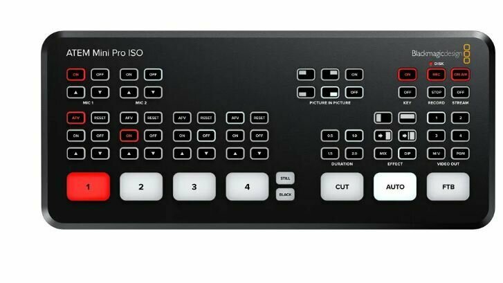 Клавиатура Синхронизатор Blackmagic Design ATEM Mini PRO, черный