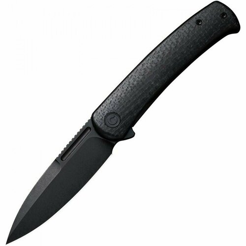 Нож складной Civivi C21025B-2 Cetos, Black Stonewashed 14C28N Blade, Black Micarta Coarse Presentation Handle нож складной civivi c21006 2 conspirator black stonewashed nitro v blade green micarta handle