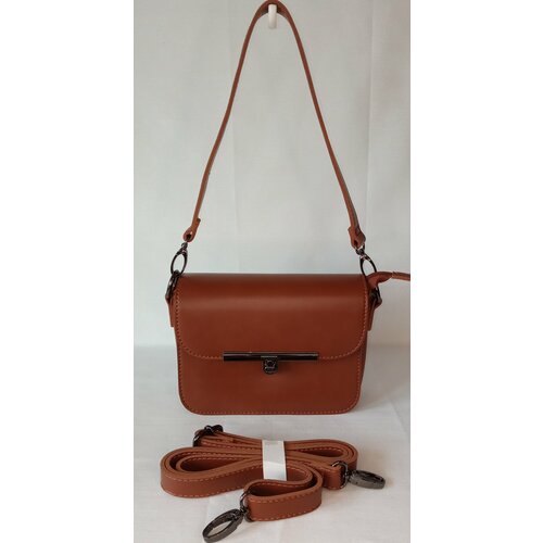 фото Сумка кросс-боди , фактура матовая, коричневый китай