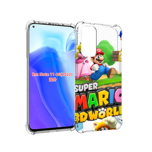 Чехол MyPads Super Mario 3D World для Xiaomi Redmi Note 11 4G ( Глобальная версия ) задняя-панель-накладка-бампер