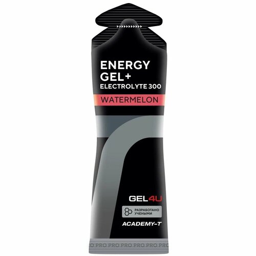 Гель питьевой GEL4U Energy Gel+electrolyte 300 60 г, Арбуз