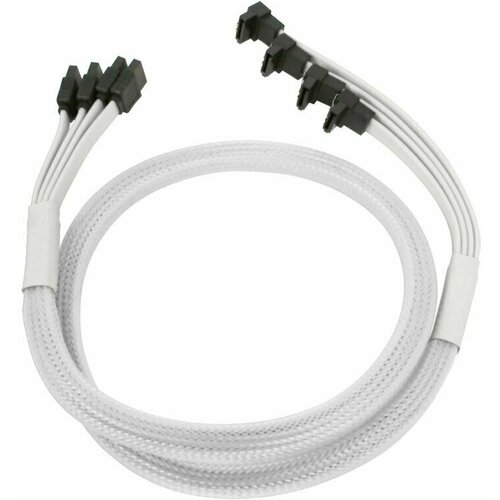 кабель nanoxia sata sata 0 45m nxs6g4b Кабель SATA - SATA, Nanoxia (NXS6GWH)