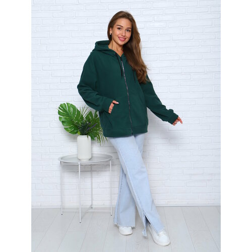 фото Толстовка, размер s, зеленый изумруд тм