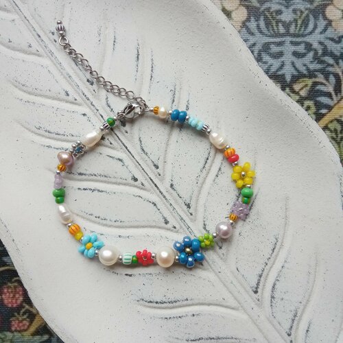 фото Браслет, 1 шт., размер 17 см, мультиколор, синий нет бренда