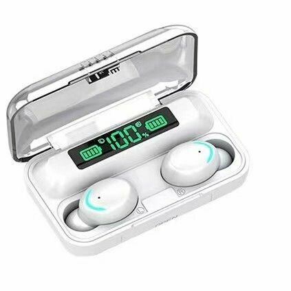 Беспроводные наушники F9 c микрофоном и PowerBank TWS