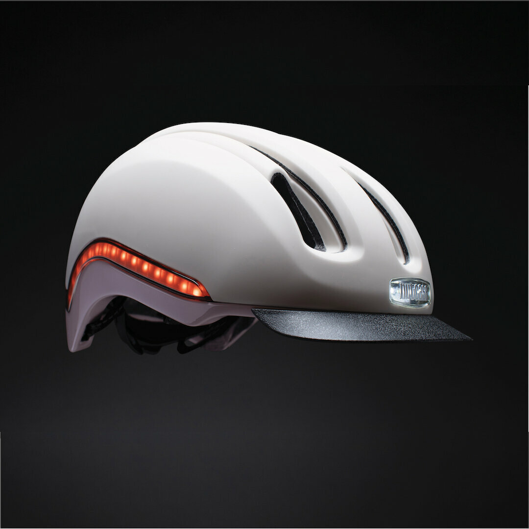 Шлем Nutcase VIO Rozay Light MIPS с LED-подсветкой размер SM (55-59 см) розовый