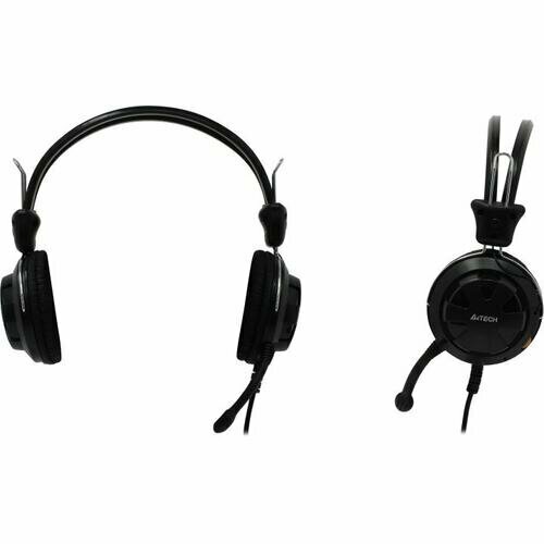 Наушники с микрофоном A4Tech HS-28-1 Black шнур 18м с регулятором громкости 179900₽