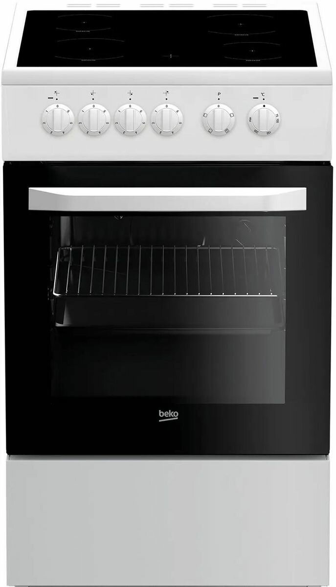 Электрическая плита Beko FFSS57000W, стеклокерамика, белый [7786986782]