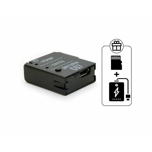 Диктофон для записи Сорока 07 REC P40887SOR 2 подарка Power Bank 10000 mAh SD карта 32ГБ - запись речи до 9 метров автономная работа до 5 1501200₽