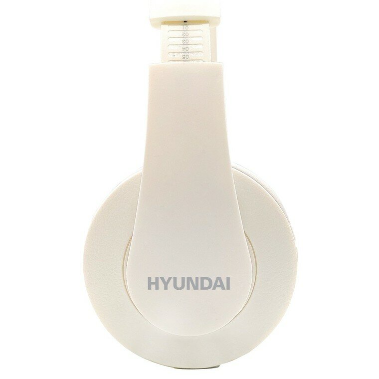Наушники Hyundai H-HP102 беспроводные, с микрофоном, Bluetooth, белый