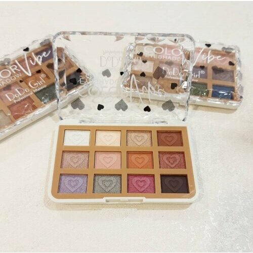 Тени для век #01 Color Vibe Dodo Girl, 12 оттенков тени для глаз 18 цветов eyeshadow palette dodo girl