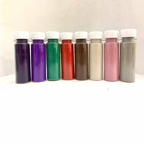 Набор цветного песка для творчества, рисования, дизайна, декора, флорариума, и др. 800г (8шт по 100г) фр. 0,1-0,3 мм