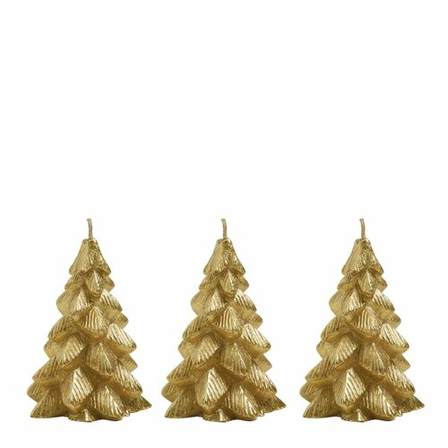 Свеча декоративная в форме елки, набор из 3-х шт.