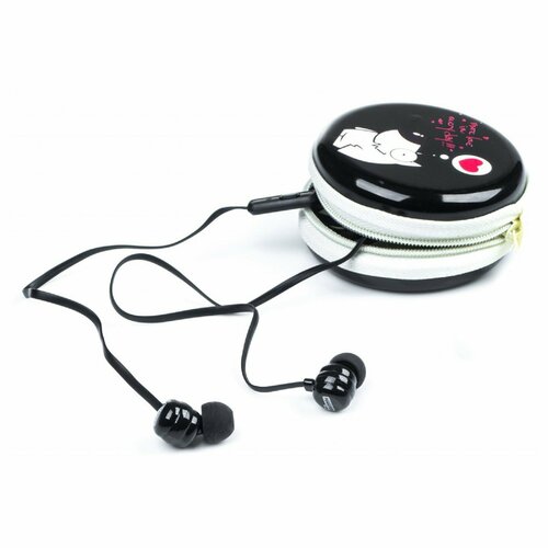 Наушники Harper KIDS HK-39 проводные вакуумные микрофон 35 мм 96 дБ кейс черные 962₽