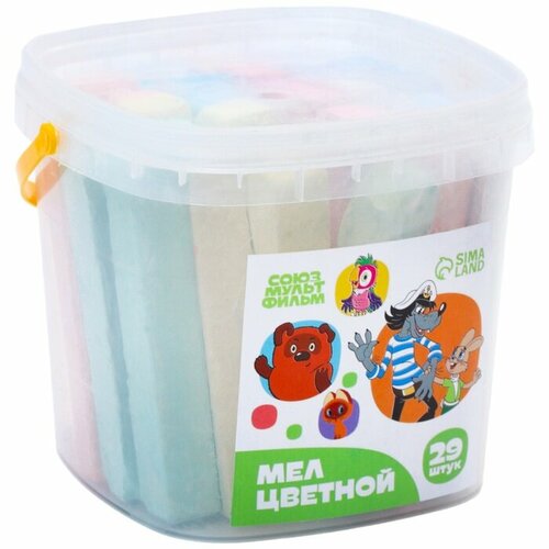 Набор цветных мелков Союзмультфильм 10 цветов 29 штук 377₽