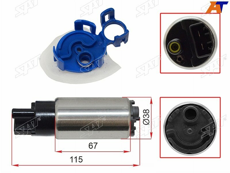 . SAT Топливный насос для KIA OPTIMA 2.0/2.4 10-15/HYUNDAI SONATA 10-14/I40 11-15
