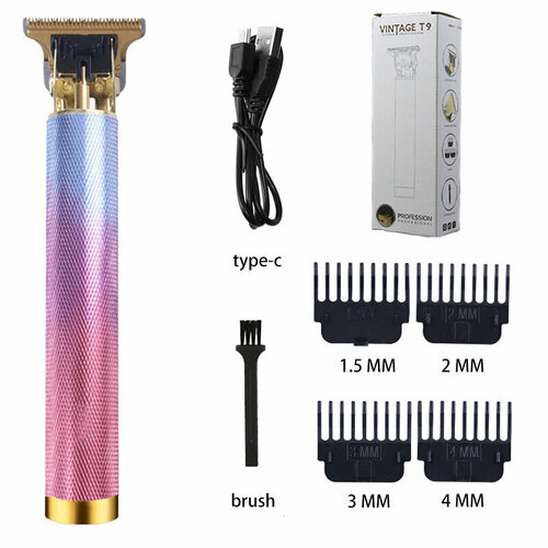 Электрическая машинка для стрижки волос T9 градиентный цвет прямая зарядка 53700₽