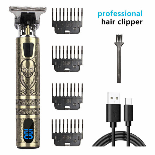 Электрическая машинка для стрижки волос модель T9 с ЖК-дисплеем Пират 75900₽