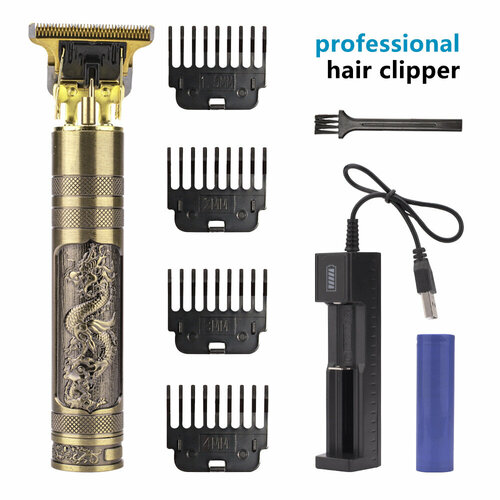 Электрическая машинка для стрижки волос T9 с функцией перезарядки и драконьим дизайном сиденья 61100₽