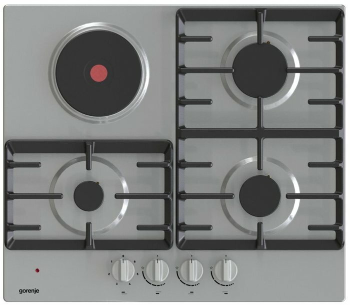 Комбинированная варочная панель Gorenje GE681X, нержавеющая сталь